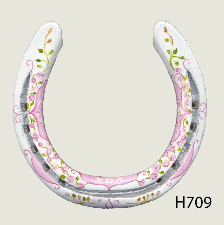 Various Hand Painted Horseshoes - By Gillian Kingslake