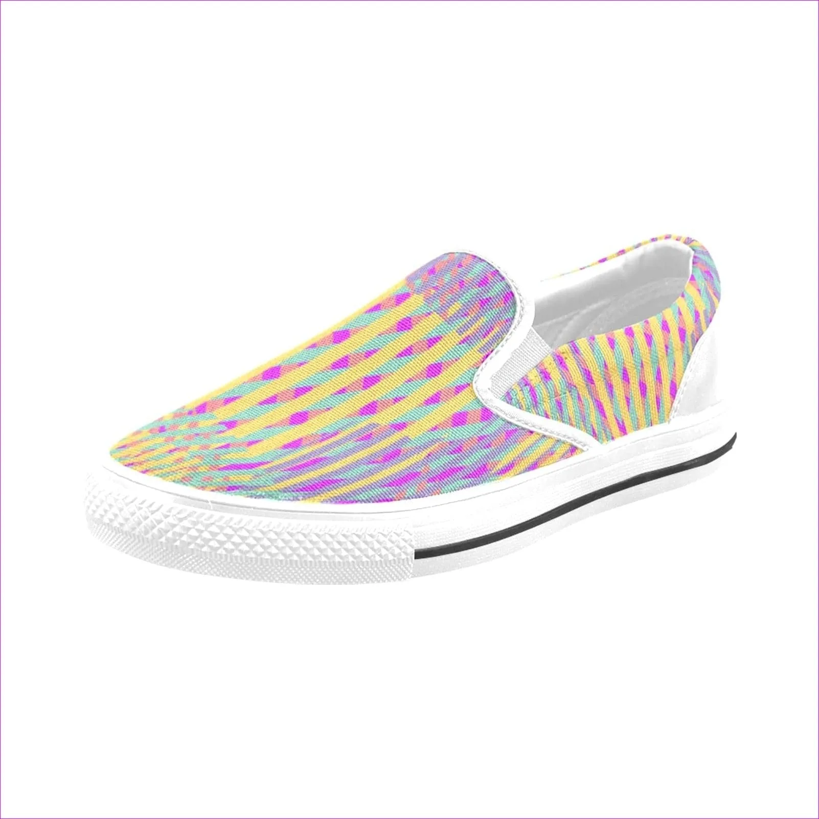 Vivid Weaved Slip-on Canvas Shoes