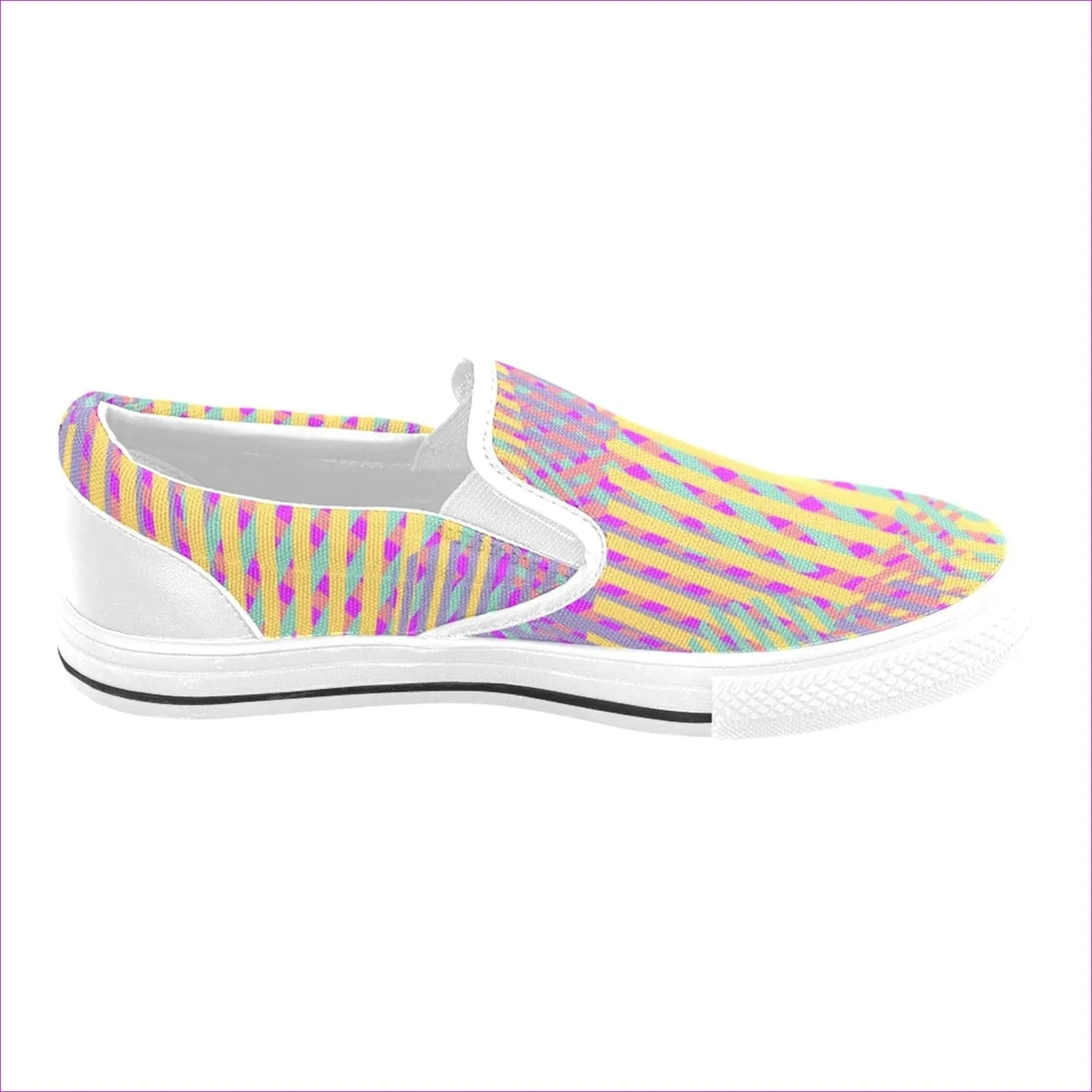 Vivid Weaved Slip-on Canvas Shoes