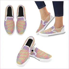 Vivid Weaved Slip-on Canvas Shoes